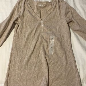 Camel colored 3/4 sleeve shirt- new with tags!